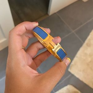 Hermès rose gold H bracelet